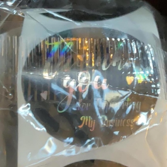 Premium black Thank You Cards and stickers for Business - Picture 5 of 6